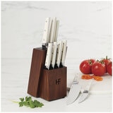 Hampton Forge Knife Block Set 10 Piece White