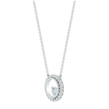 0.45ctw Diamond Circle Pendant