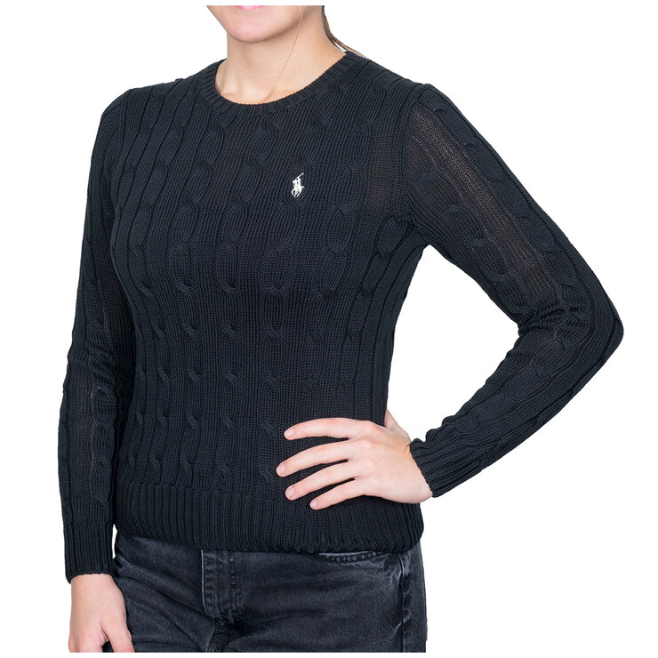 Ralph Lauren Cable Knit Sweater Black
