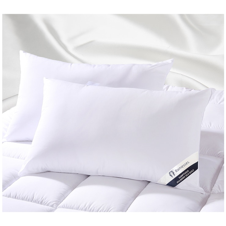 Ramesses Mulberry Silk Pillow Twin Pack 48 x 74 cm Costco Australia