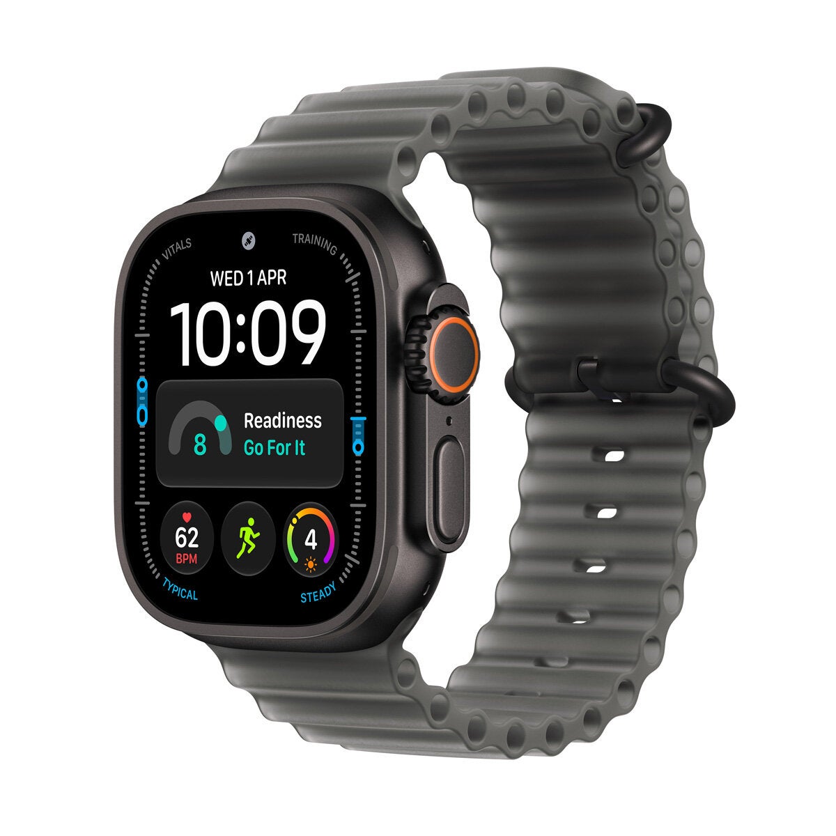 Apple Watch Ultra 4 GPS + Cellular 49mm Black Titanium Case with Translucent Black Ocean Band Apple Watch Ultra 4 GPS + Cellular 49mm Black Titanium Case with Translucent Black Ocean Band