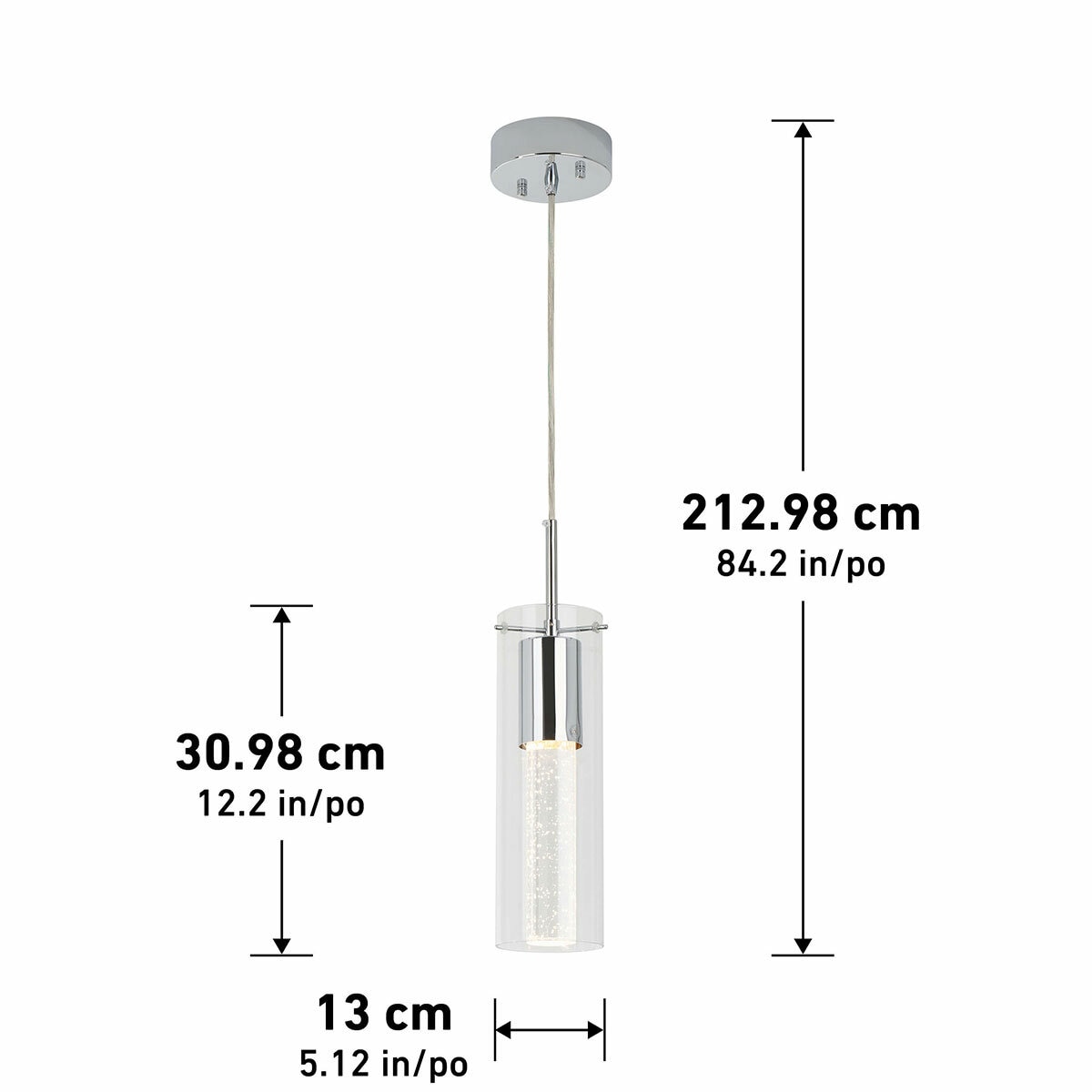 Artika Essence 1L Pendant 3CCT LED Light OME1LB-C6