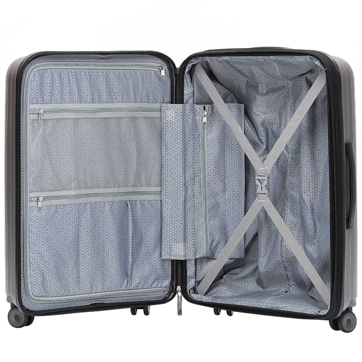 Tosca Eclipse 3 Piece Luggage Set Charcoal