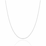 18KT White Gold Box Chain