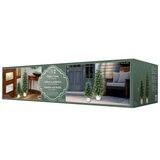 Glitter Potted Trees With Twinkle Lights Set Of 2