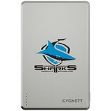Cygnett NRL 5k Mag Power Bank - Cronulla-Sutherland Sharks CY5824PBCHE Cygnett NRL 5k Mag Power Bank - Cronulla-Sutherland Sharks CY5824PBCHE
