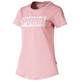 Puma-Women's Graphic Logo Tee - Bridal Rose