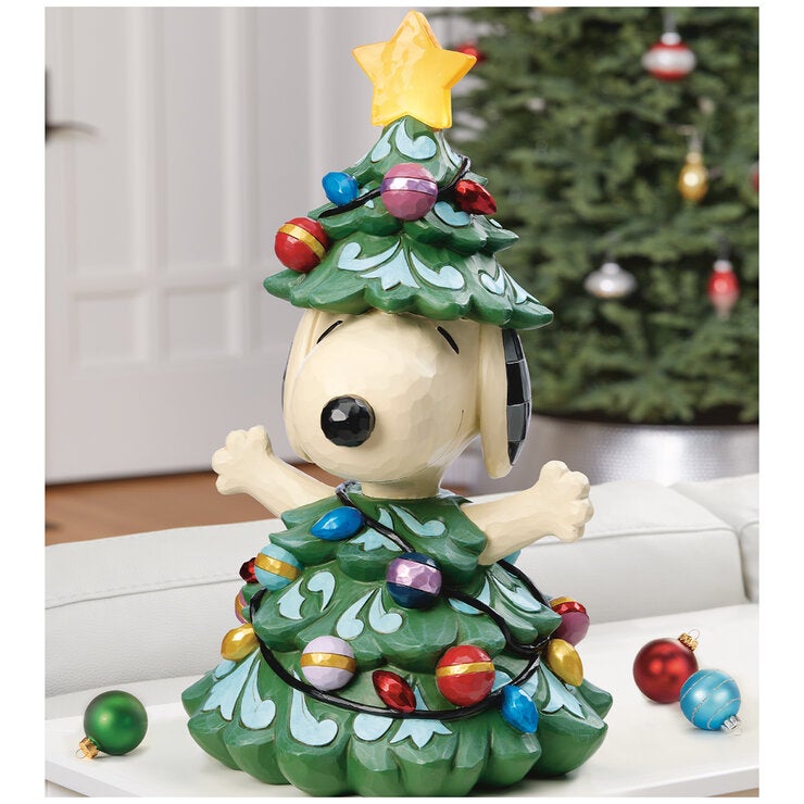 Jim Shore Snoopy Dressed as a Christmas Tree