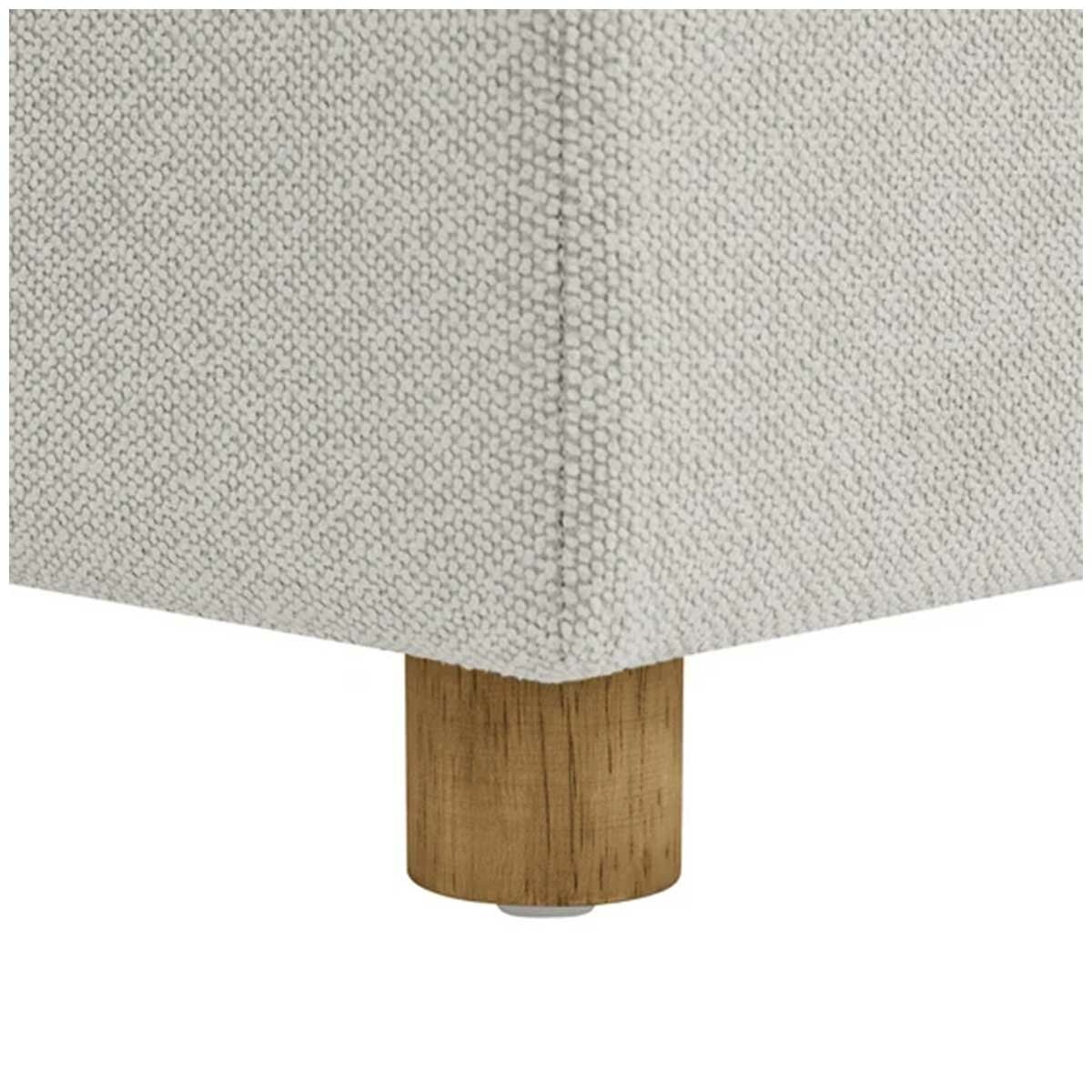 Henredon Sona Fabric Storage Ottoman with Reversible Wood Tray Tops