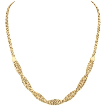 14KT Yellow Gold Fancy Braided Necklace