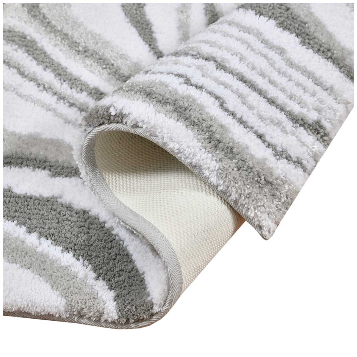 Riviera Marble Print Bathmat 40 x 60cm 2 Pack Grey