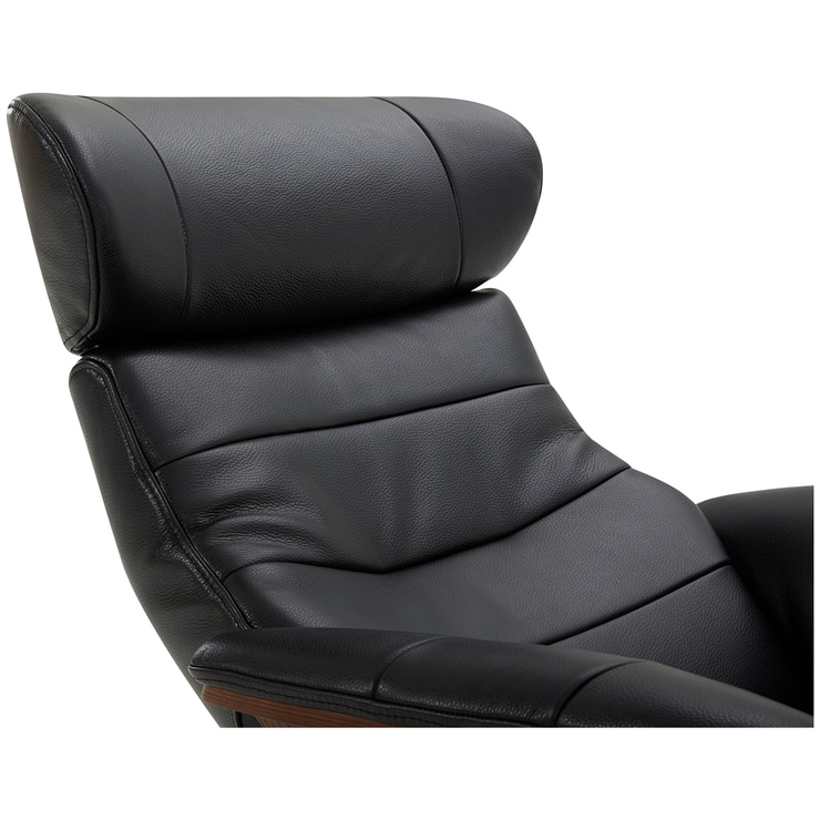 GilmanCreek Leather Karma Chair with Ottoman Costco Australia