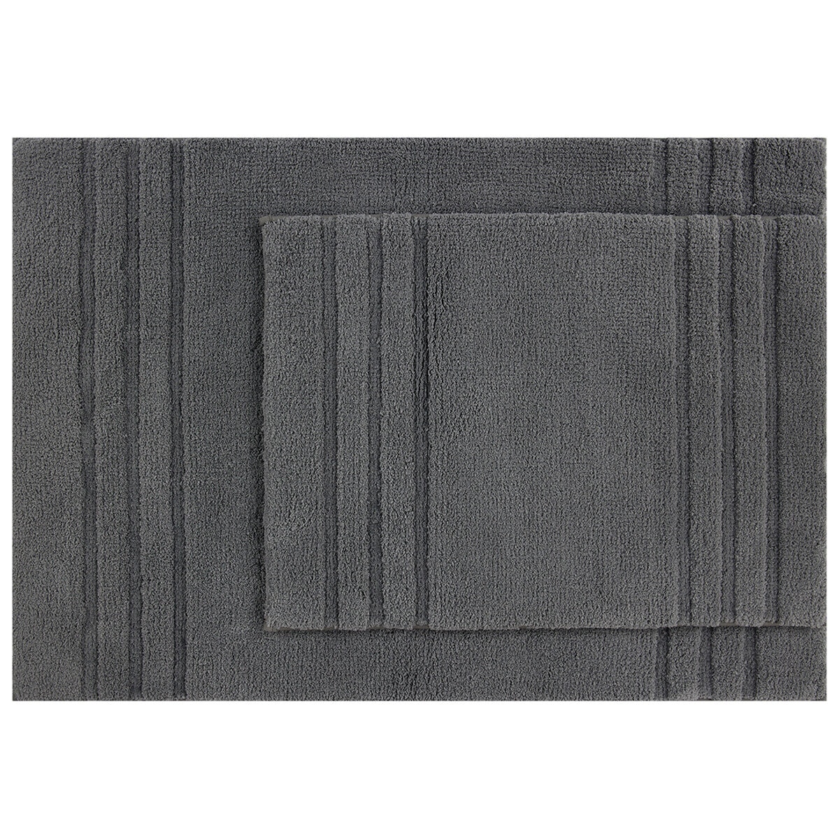 Mineral Spring Multi Needle Bath Mat 2 Pack Gunmetal Grey