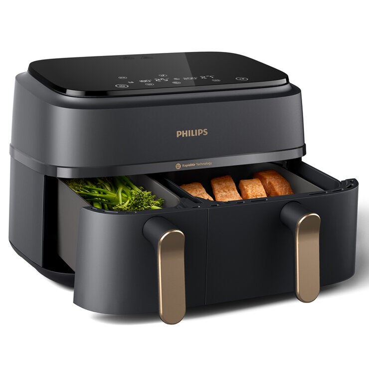Philips 3000 Series 9L Dual Basket Air Fryer XXL Black NA352/00