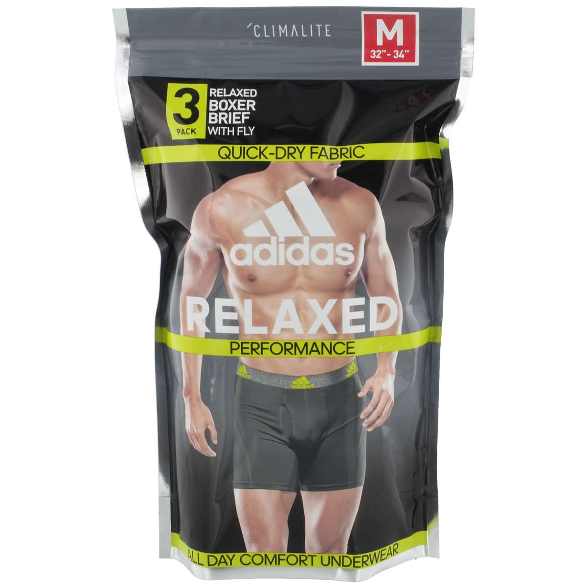 adidas Mens Performance Long Boxer Brief Underwear (3-Pack) Boxed :  : Clothing, Shoes & Accessories