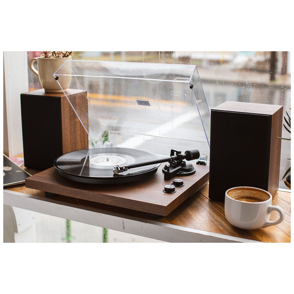 Crosley C62 Shelf System Walnut CRC62C-WA4