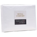 Bdirect Royal Comfort Blended Bamboo Sheet Set King - White