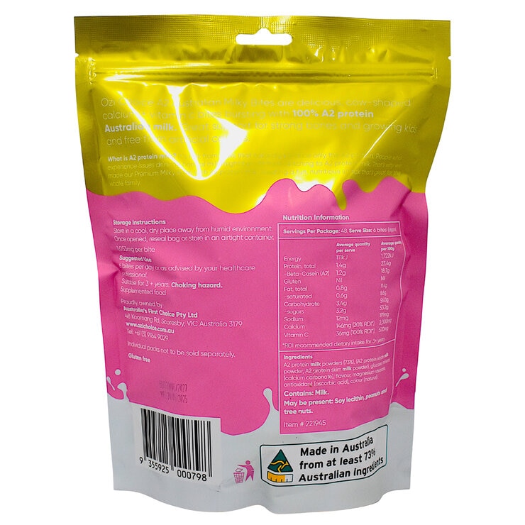 Ozi Choice A2 Australian Milky Bites 300g Strawberry