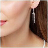 18KT White Gold 1.04ctw Diamond Earrings
