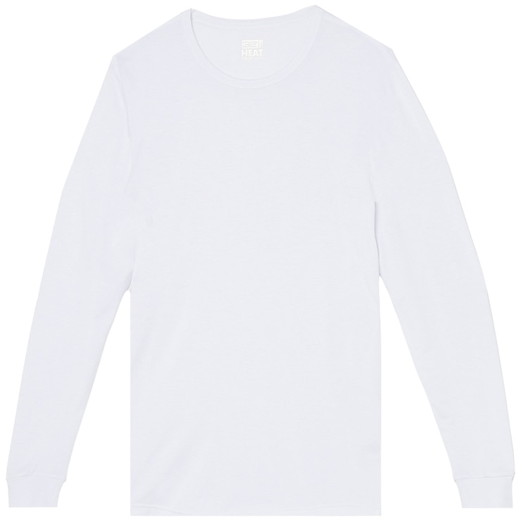 32 Degrees Men's Heat Tees  2 Pack - White/Charcoal