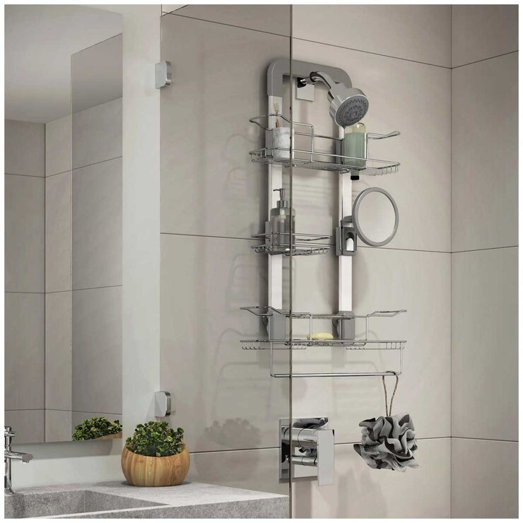 Artika Trent Hanging Shower Caddy Light Grey