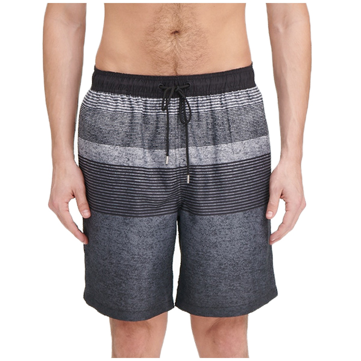 Kirkland Signature Swim Short - Textured Ombre Stripe