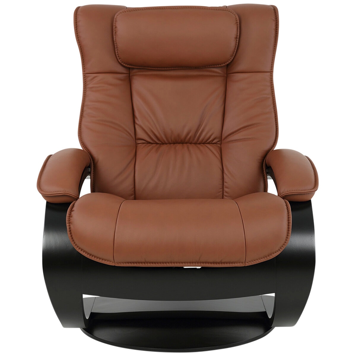 Moran Fjords Regent C-Base Large Chair and Ottoman Tiger Eye