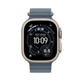Apple Watch Ultra 3 GPS + Cellular 49-mm Natural Titanium Case with Anchor Blue Ocean Band