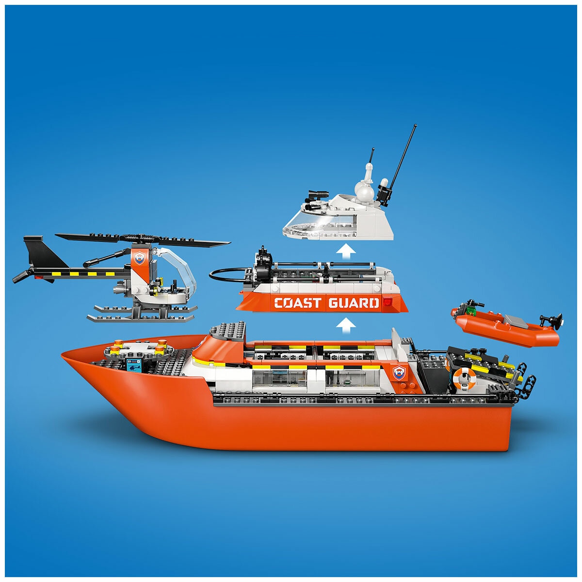 LEGO City Coast Guard Rescue Boat & Helicopter 60504