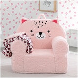 Cozee Kids' Animal Chair with Plush Blanket - Leopard Cozee Kids' Animal Chair with Plush Blanket - Leopard