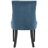 Moran Arlo Dining Chair Velvet Aqua Blue
