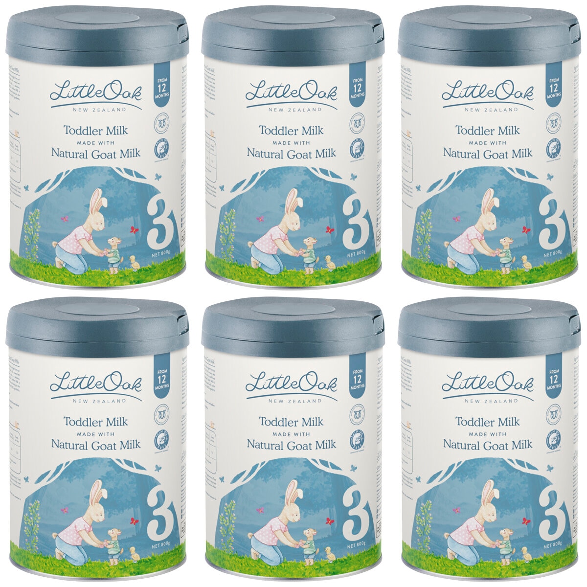 LittleOak Natural Goat Milk Toddler Milk Stage 3 6 x 800g