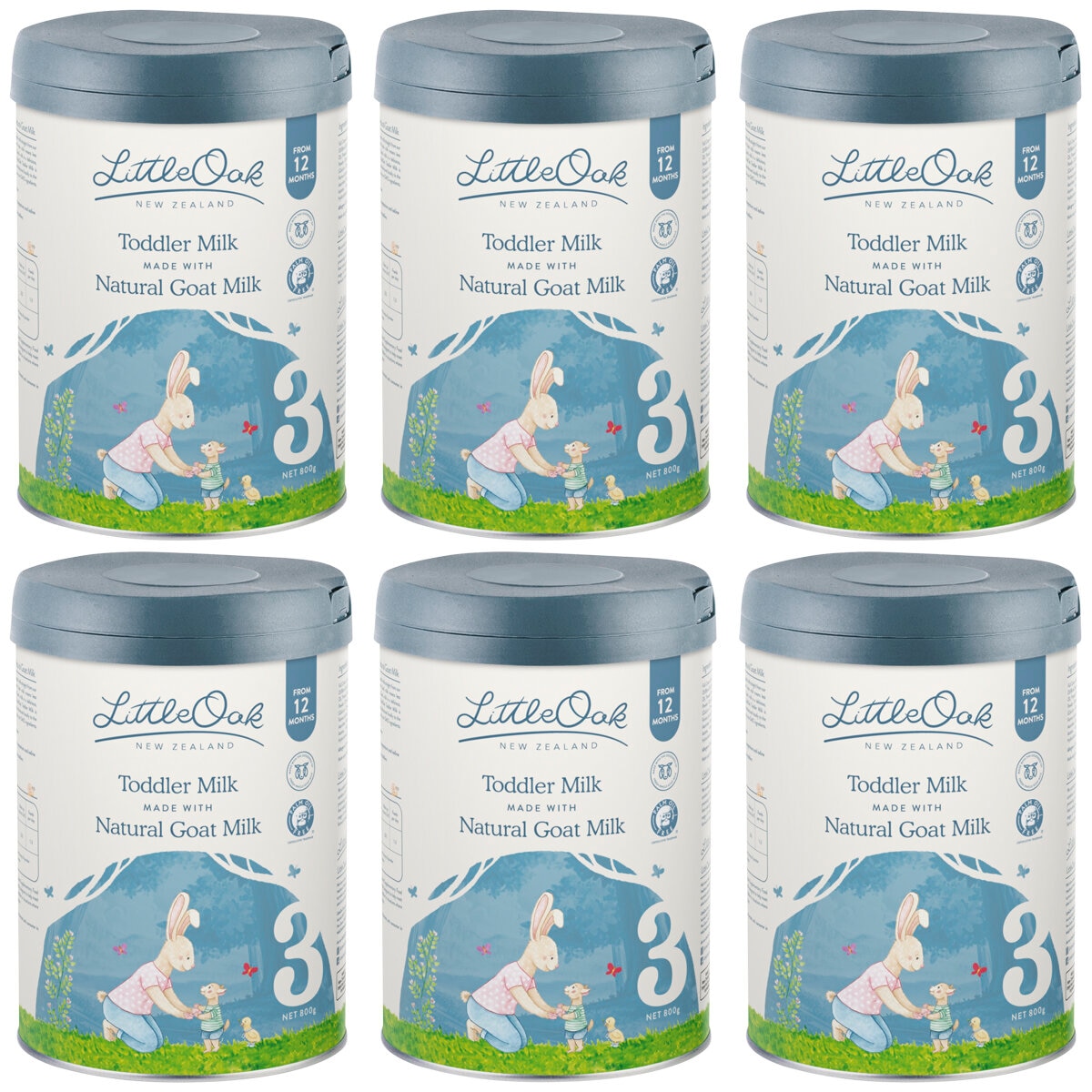 LittleOak Natural Goat Milk Toddler Milk Stage 3 6 x 800g