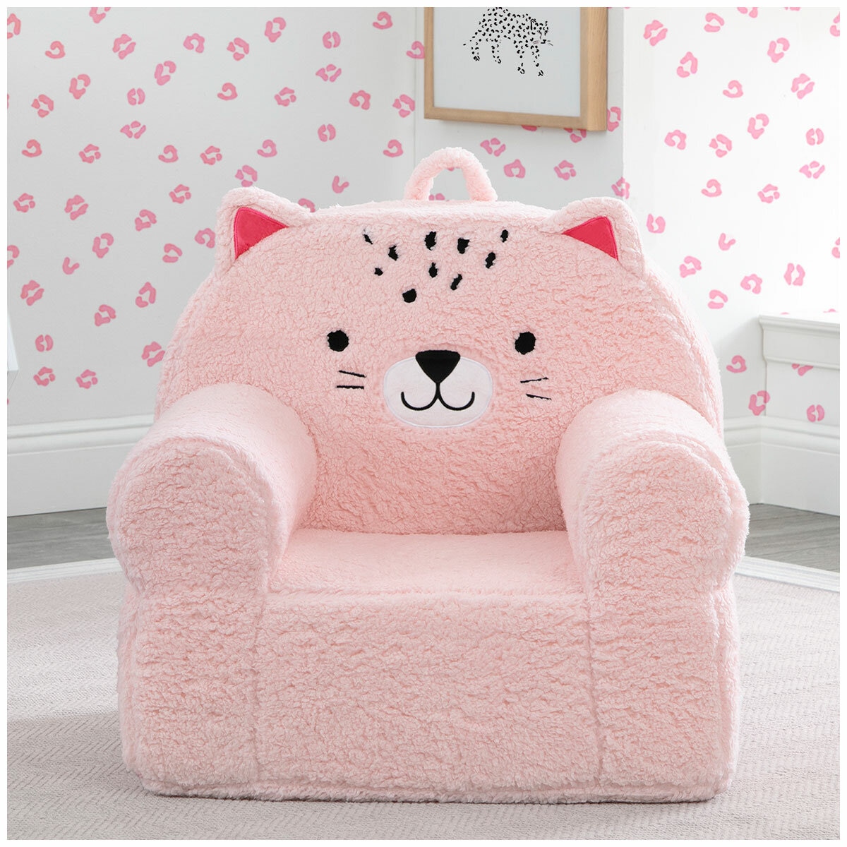 Cozee Kids' Animal Chair with Plush Blanket - Leopard Cozee Kids' Animal Chair with Plush Blanket - Leopard