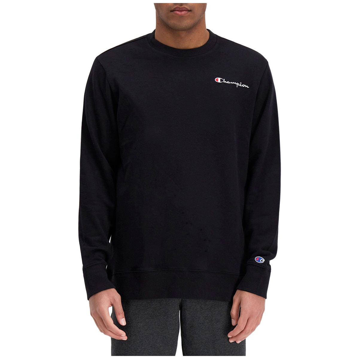 Champion Men's Crew Sweater Black | Costco Australia