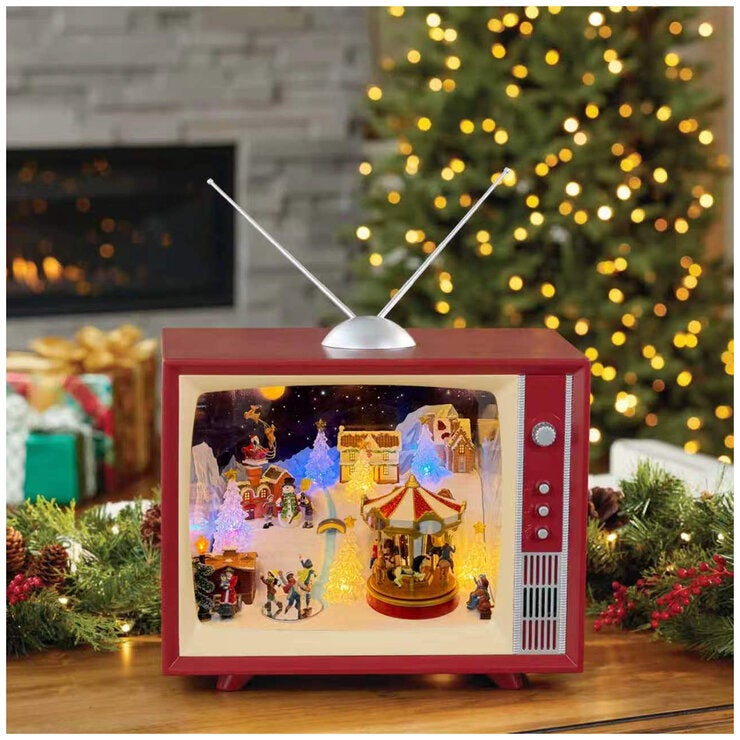 Animated Retro TV with Music 45.7cm Animated Retro TV with Music 45.7cm