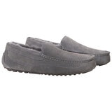 Kirkland Signature Men's Wool Shearling Slippers Grey