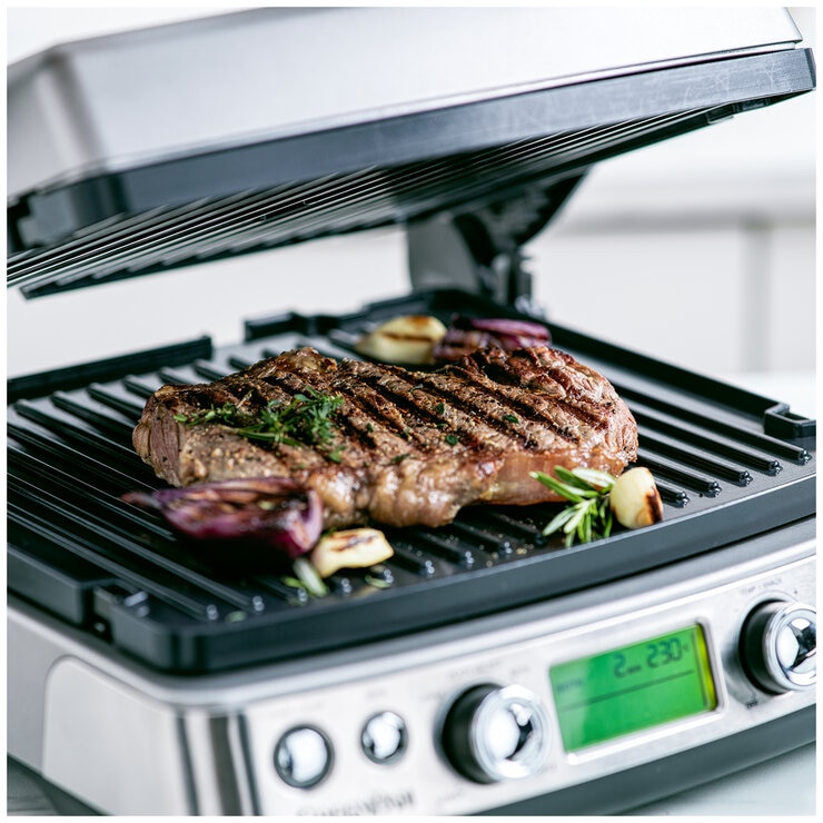 GreenPan Elite Contact Grill CC006847-001 Stainless Steel GreenPan Elite Contact Grill CC006847-001 Stainless Steel