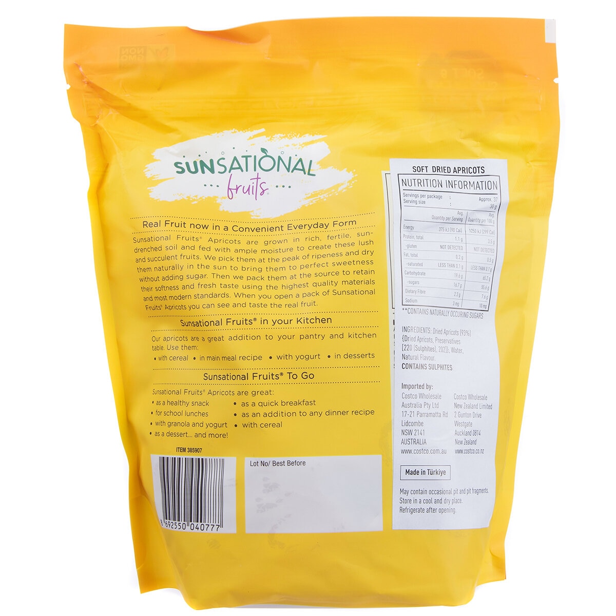 Sunsational Dried Apricots 1kg