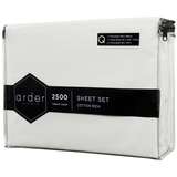 Ardor 2500TC Cotton Rich Sheet Sets King - White