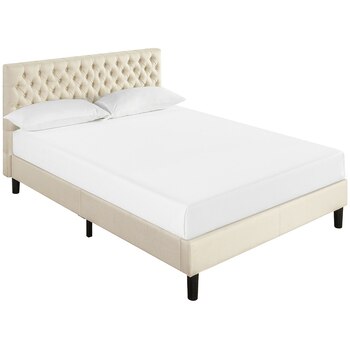 Blackstone Grand Button Tufted Platform Double Bed 
