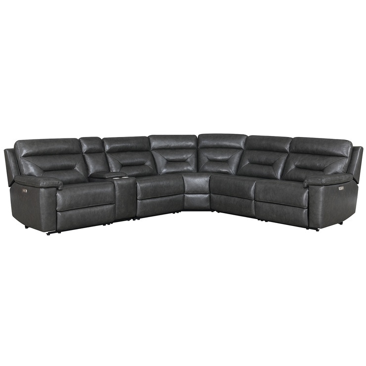 KUKA Reclining Leather Sectional 6pc Costco Australia
