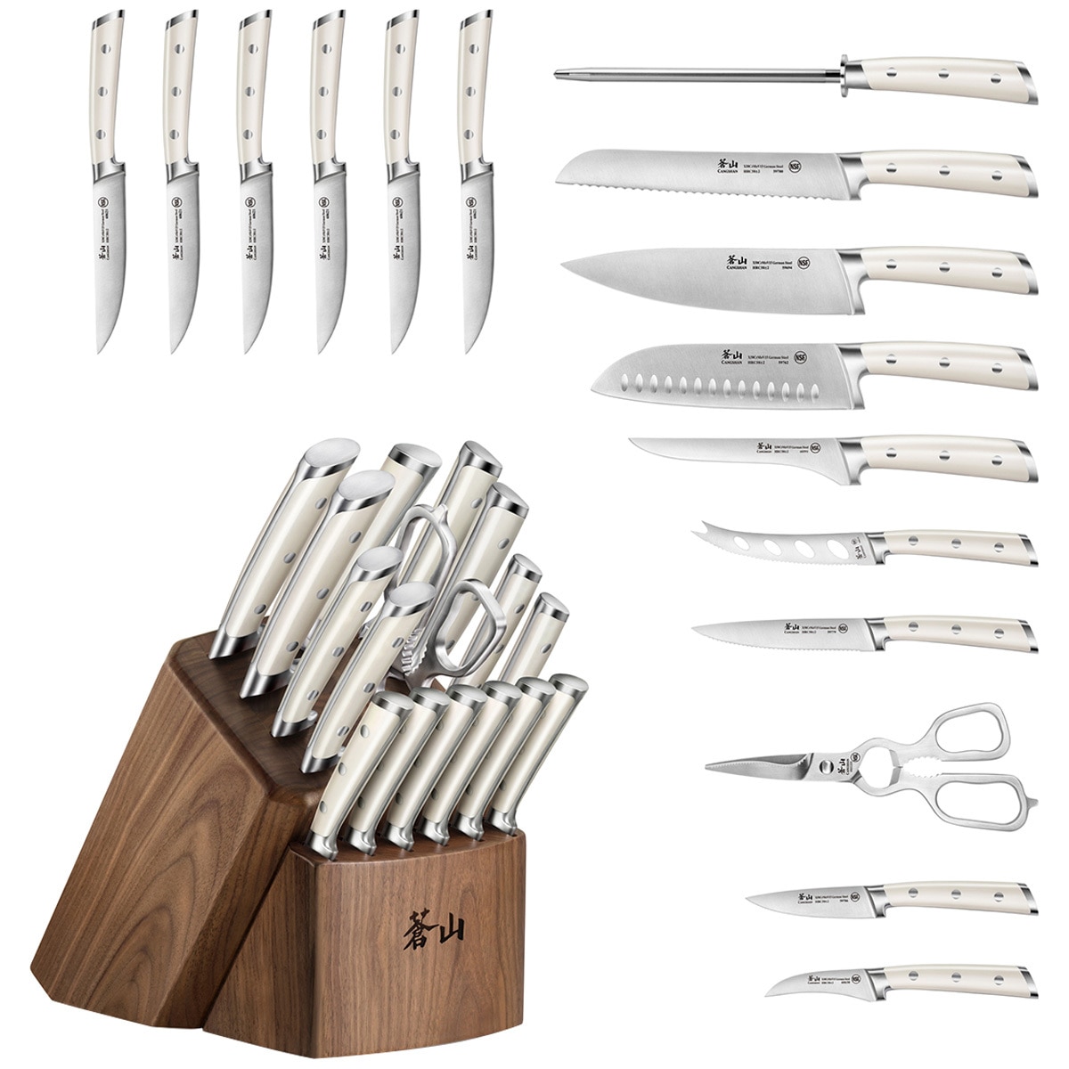 Cangshan S1 Series Knife Block Set 17 Piece