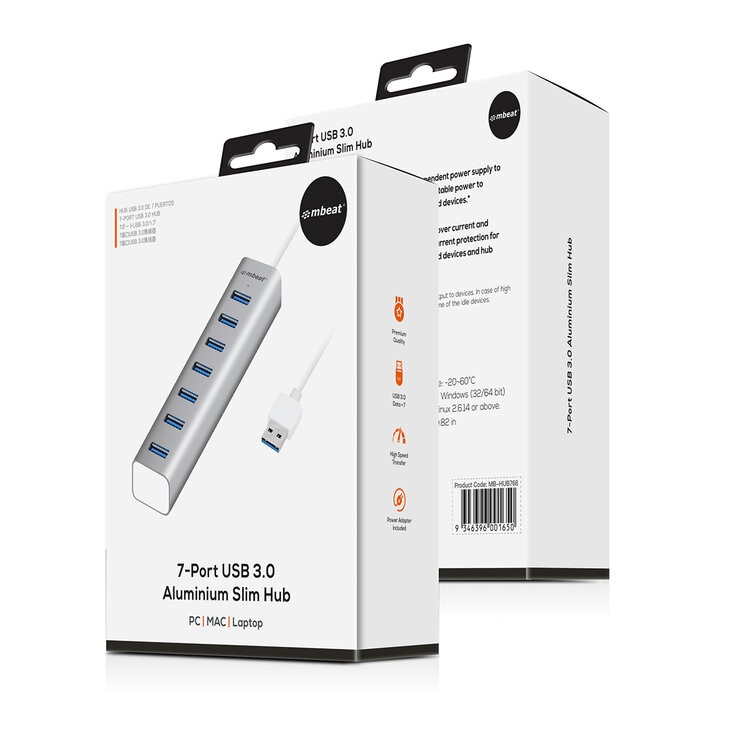 mBeat 7-Port USB 3.0 MB-HUB768 mBeat 7-Port USB 3.0 MB-HUB768