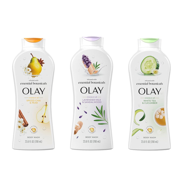 Olay Essentials Botanicals Body Wash 3 x 700ml Olay Essentials Botanicals Body Wash 3 x 700ml