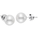 14KT White Gold White Freshwater Pearl Earrings - in depot