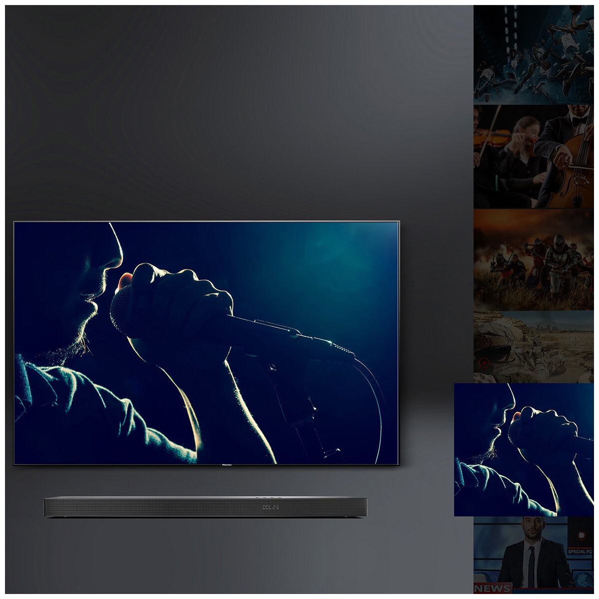 Hisense Dolby Atmos 5.1.2 Channel Soundbar with Wireless Subwoofer U5120G