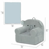 Cozee Kids' Animal Chair with Plush Blanket - Elephant