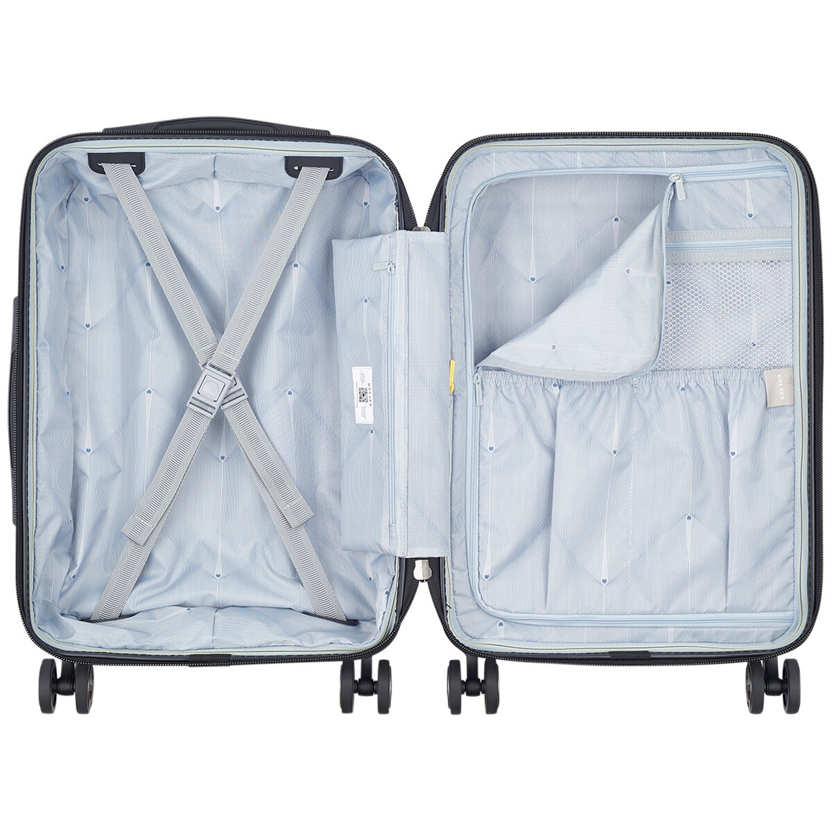 Delsey Paris 2 Piece Luggage Set Silver