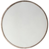 Hudson Living Higgins Round Antique Silver Mirror 800 x 800mm